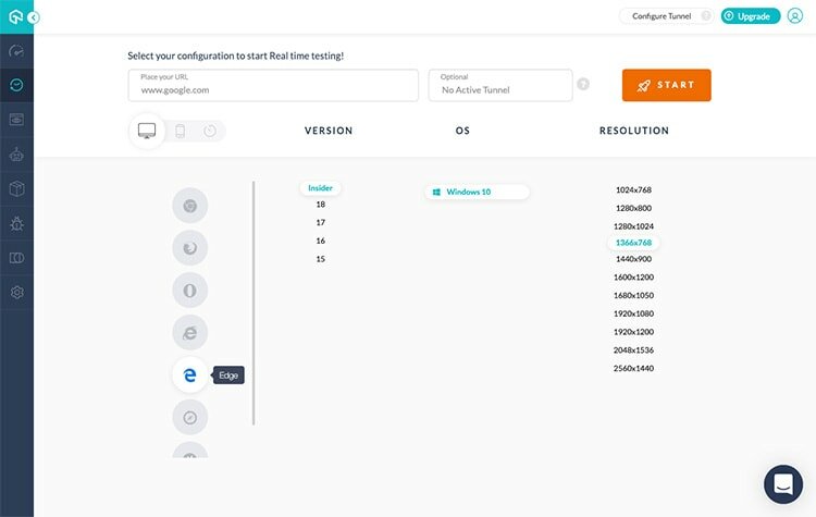 Screenshot of LamdaTest